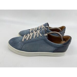 Magnanni Shoes Mens 9.5 Blue Suede Lace Up Sneaker Casual Comfort Spain 24486